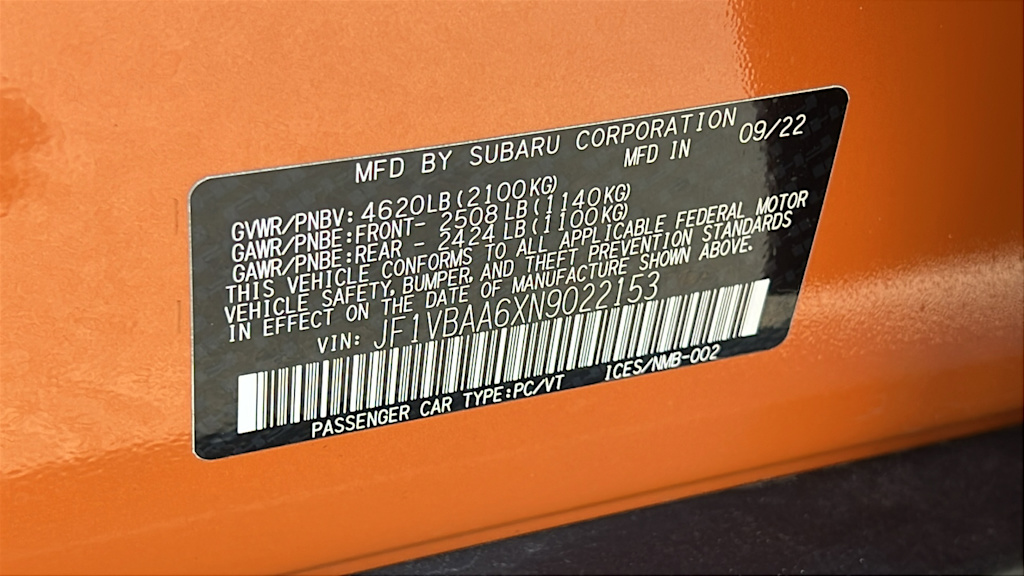 Thumbnail: 2022 Subaru WRX - 19