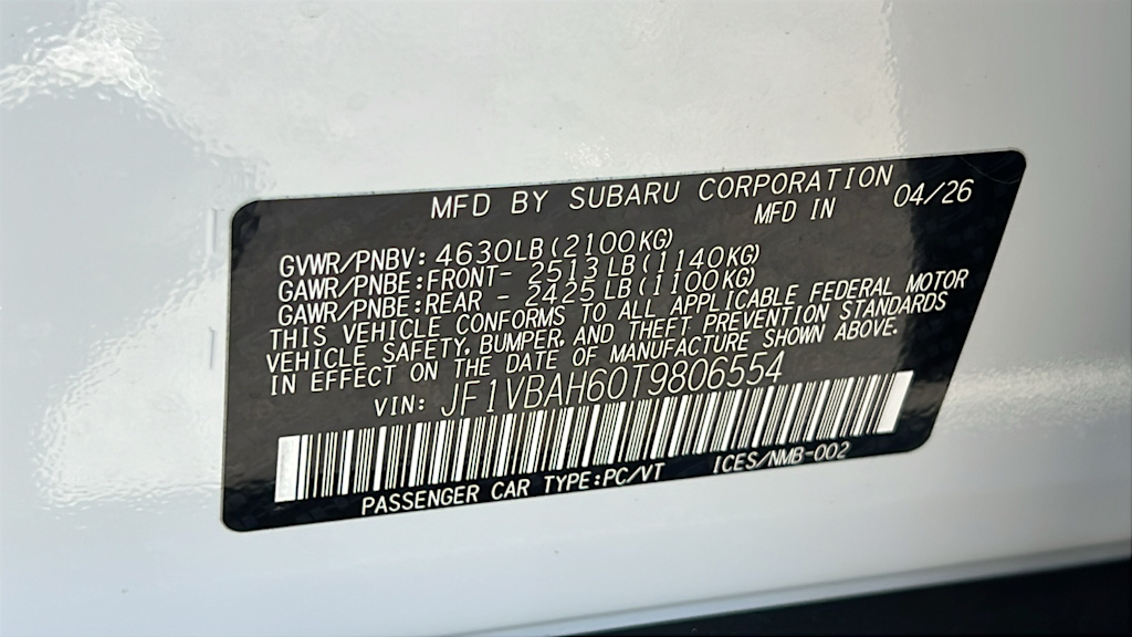 Thumbnail: 2026 Subaru WRX - 18