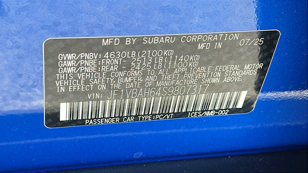 Thumbnail: 2025 Subaru WRX - 18