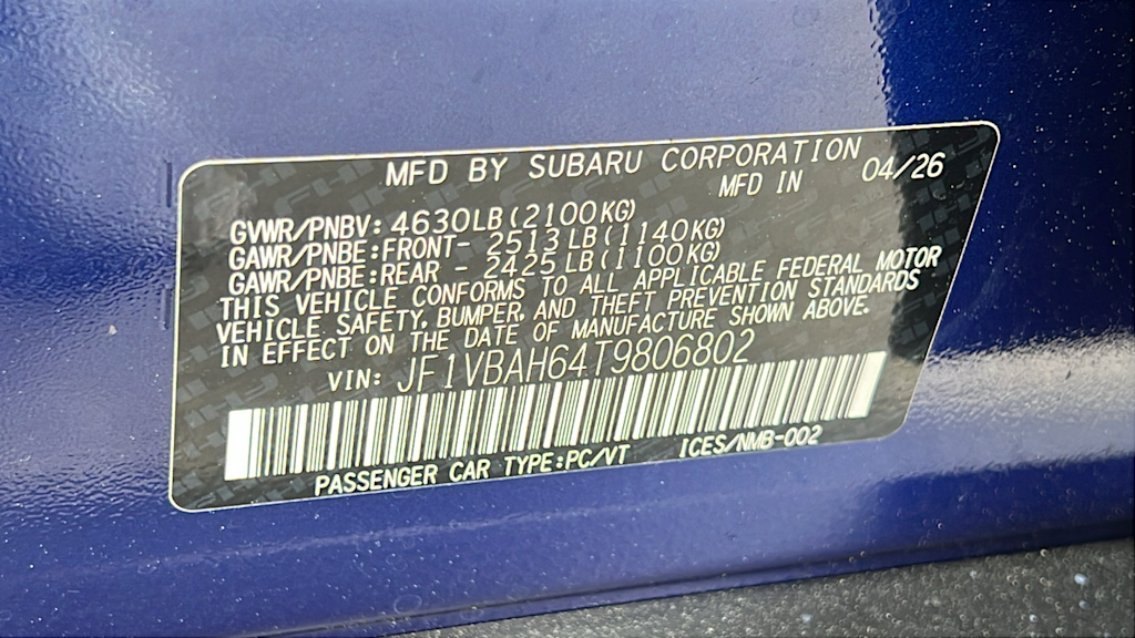 Thumbnail: 2026 Subaru WRX - 18