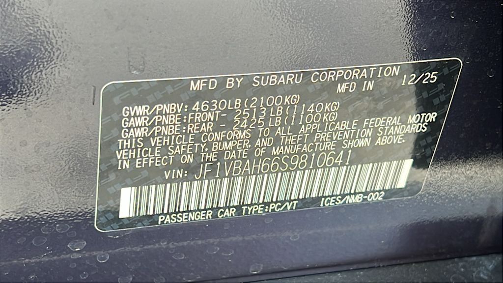 Thumbnail: 2025 Subaru WRX - 18