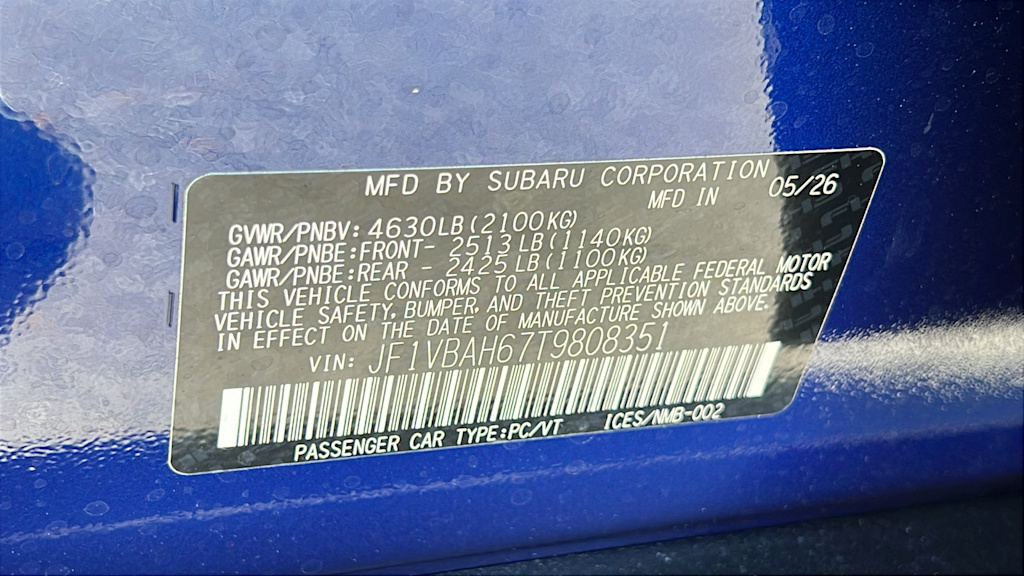 Thumbnail: 2026 Subaru WRX - 18