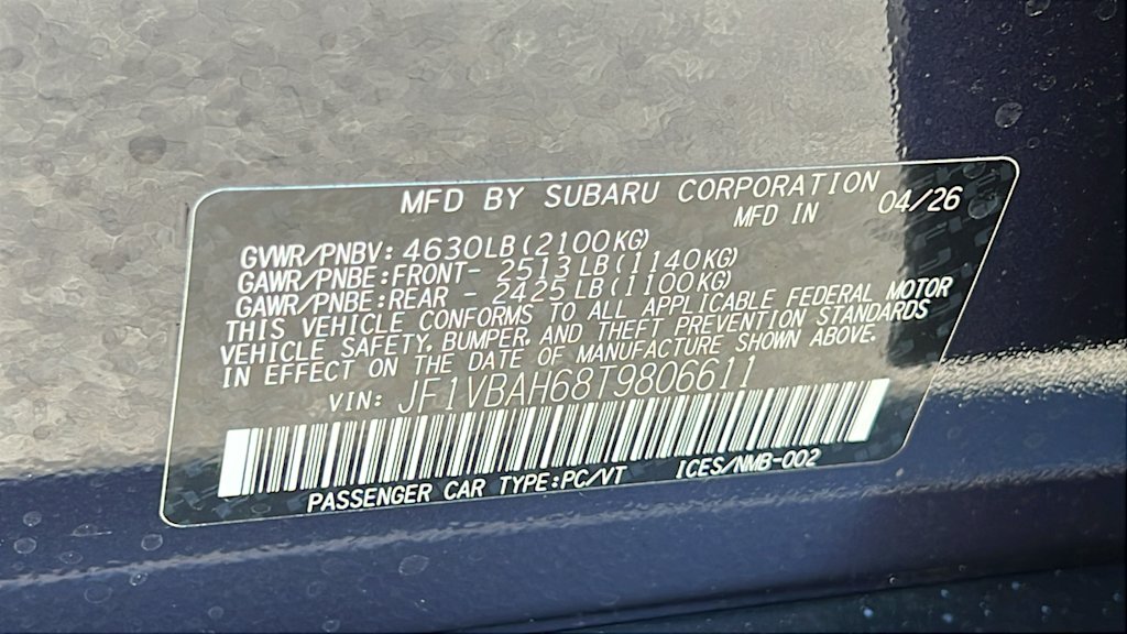 Thumbnail: 2026 Subaru WRX - 18