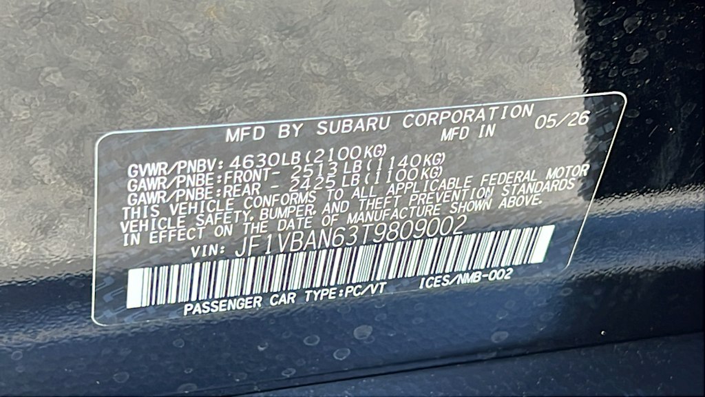Thumbnail: 2026 Subaru WRX - 18