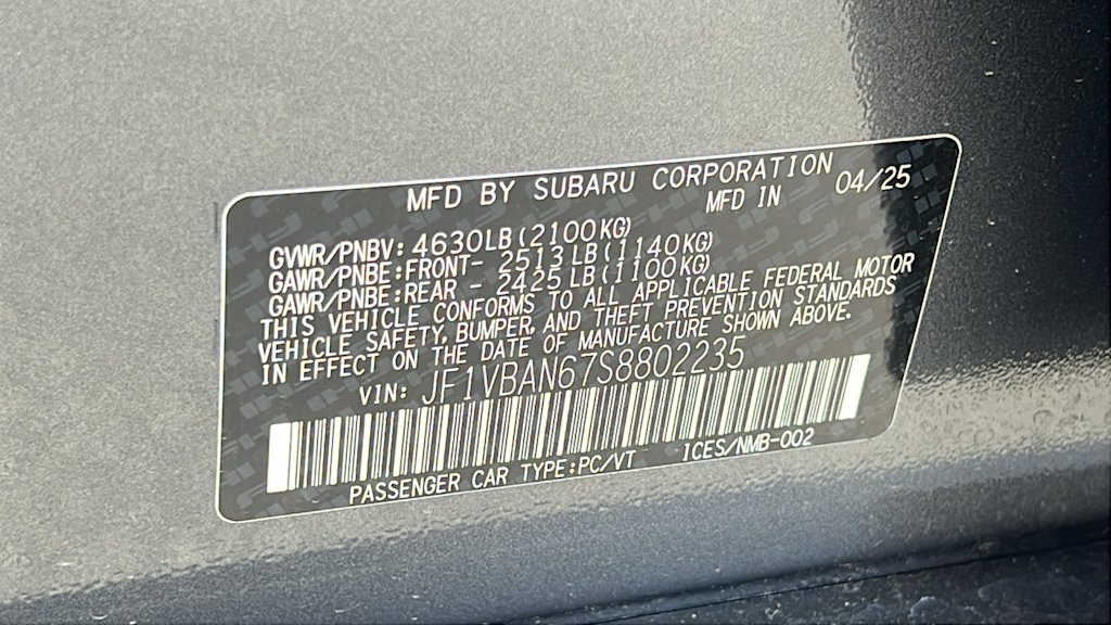 Thumbnail: 2025 Subaru WRX - 18