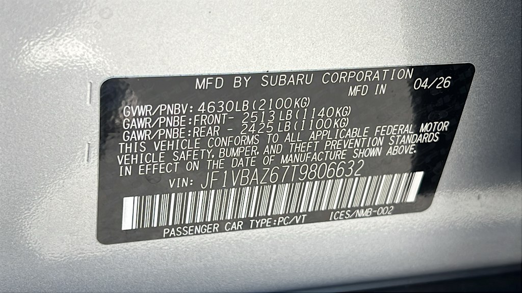 Thumbnail: 2026 Subaru WRX - 20