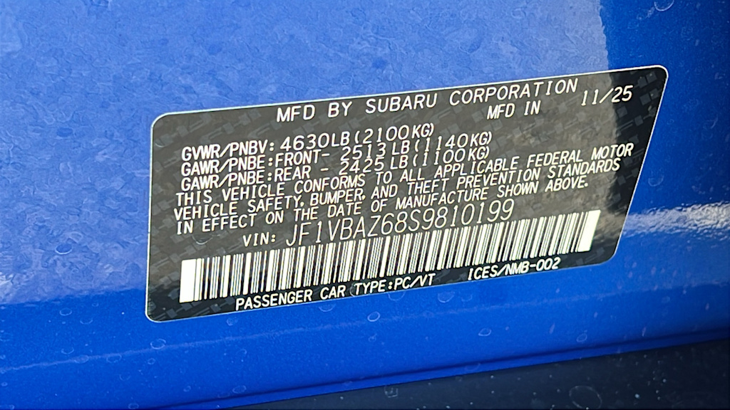 Thumbnail: 2025 Subaru WRX - 18