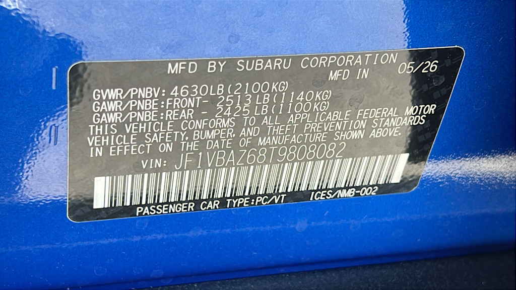 Thumbnail: 2026 Subaru WRX - 19