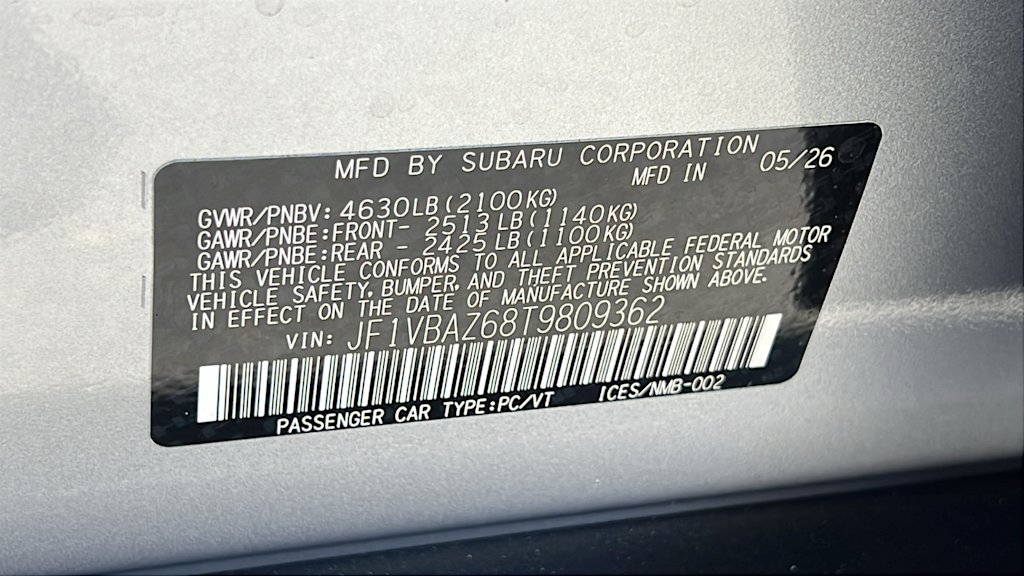 Thumbnail: 2026 Subaru WRX - 18