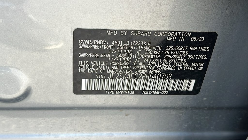 2023 Subaru Forester Premium 19