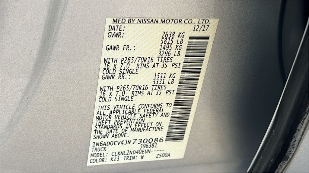 Thumbnail: 2018 Nissan Frontier - 19