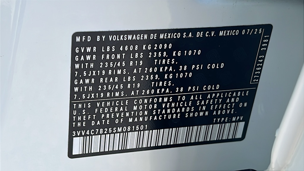 Thumbnail: 2025 Volkswagen Taos - 19