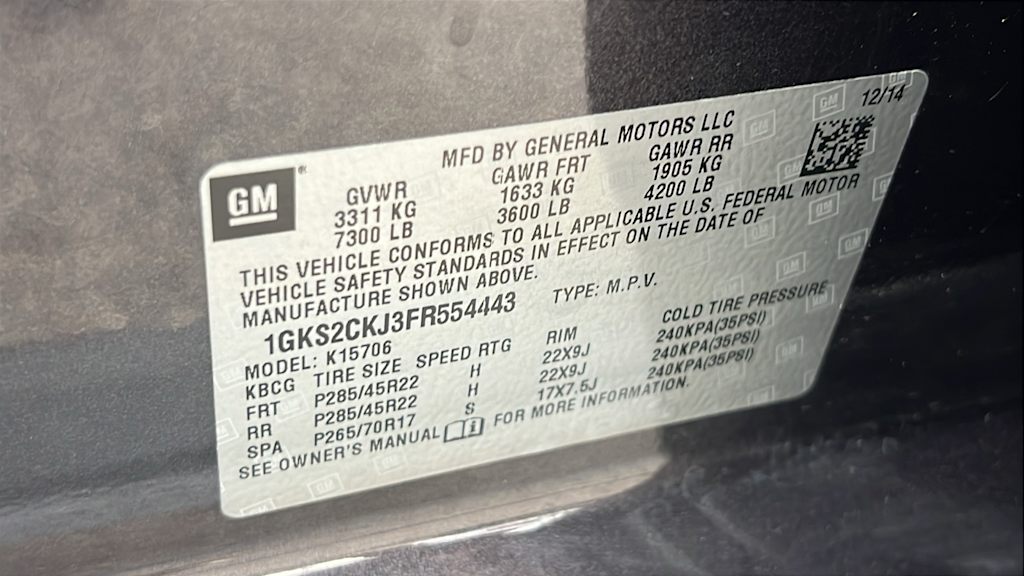 Thumbnail: 2015 GMC Yukon - 19