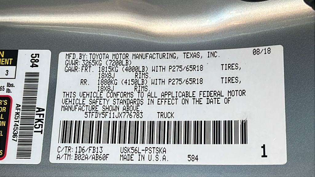 Thumbnail: 2018 Toyota Tundra - 18