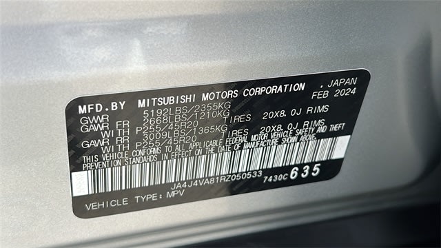 2024 Mitsubishi Outlander SE 20