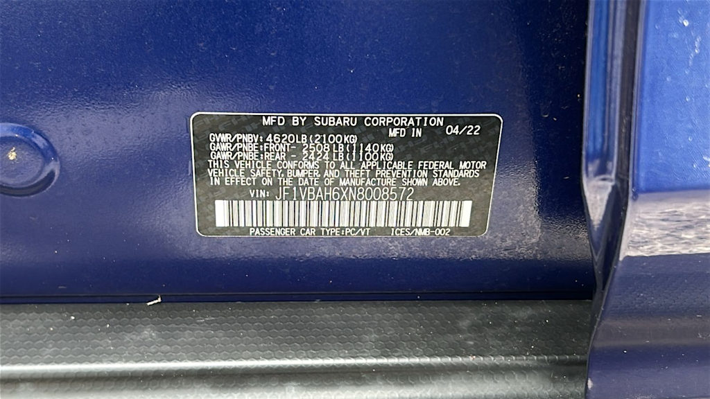 Thumbnail: 2022 Subaru WRX - 17