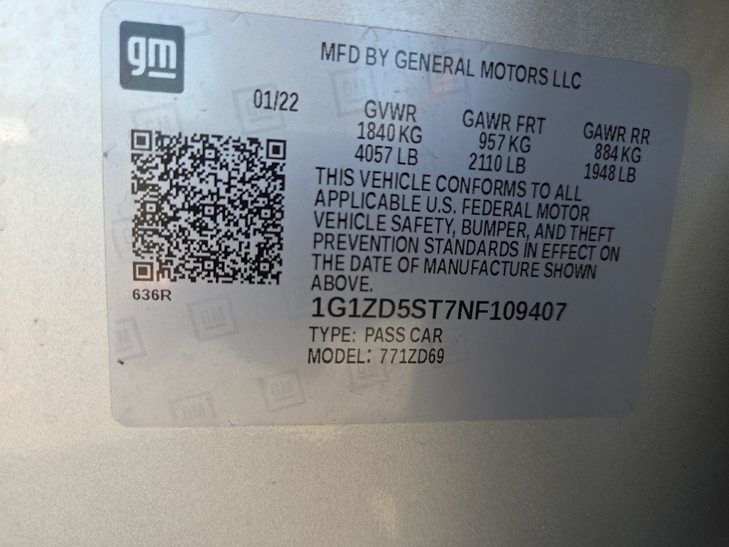 Thumbnail: 2022 Chevrolet Malibu - 19