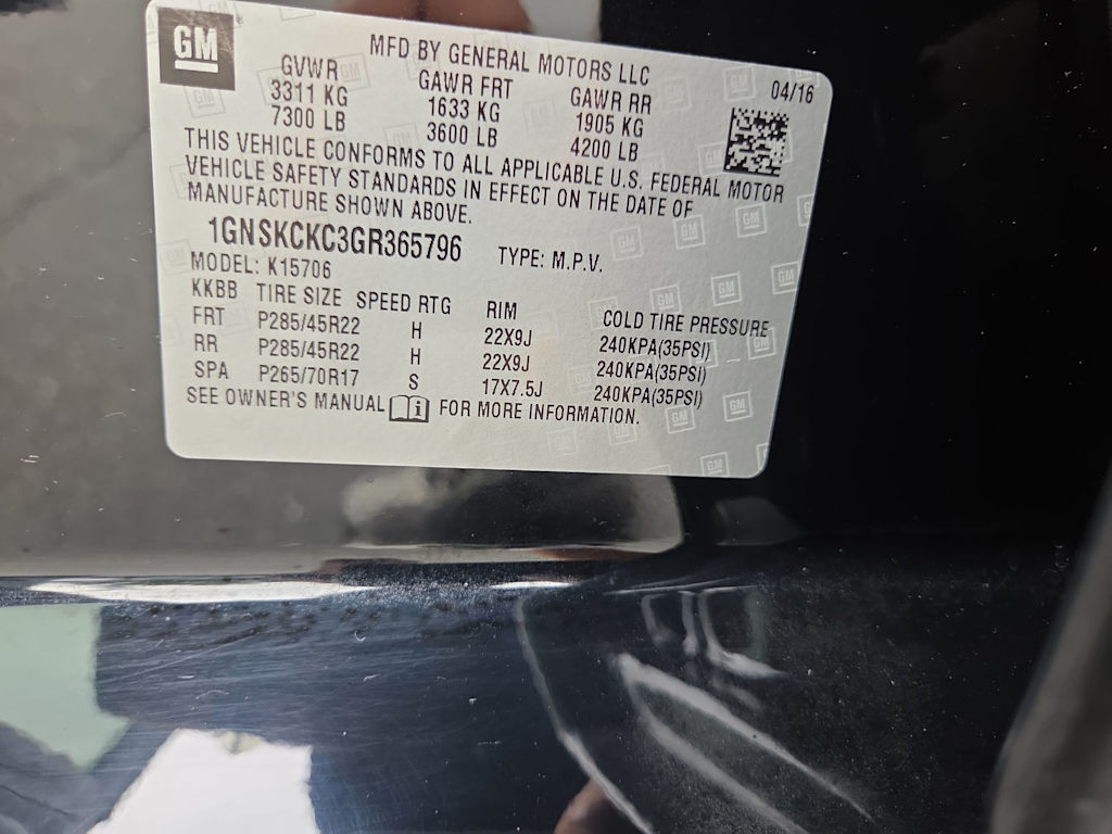 Thumbnail: 2016 Chevrolet Tahoe - 17