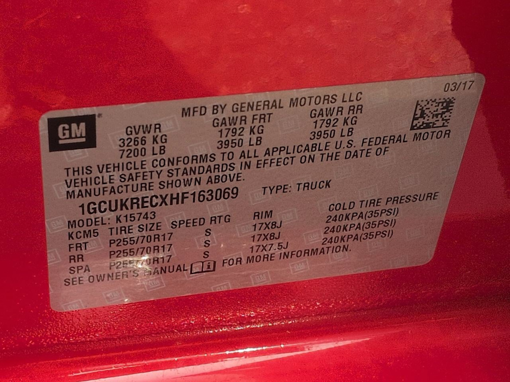 Thumbnail: 2017 Chevrolet Silverado 1500 - 17