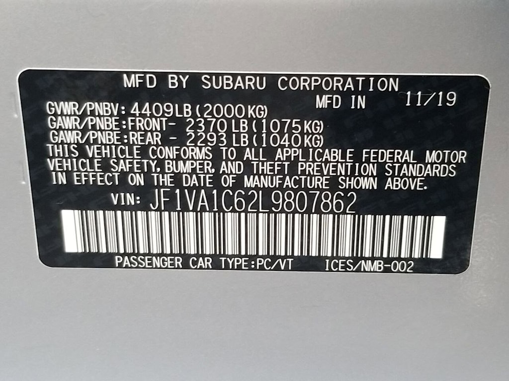 Thumbnail: 2020 Subaru WRX - 19