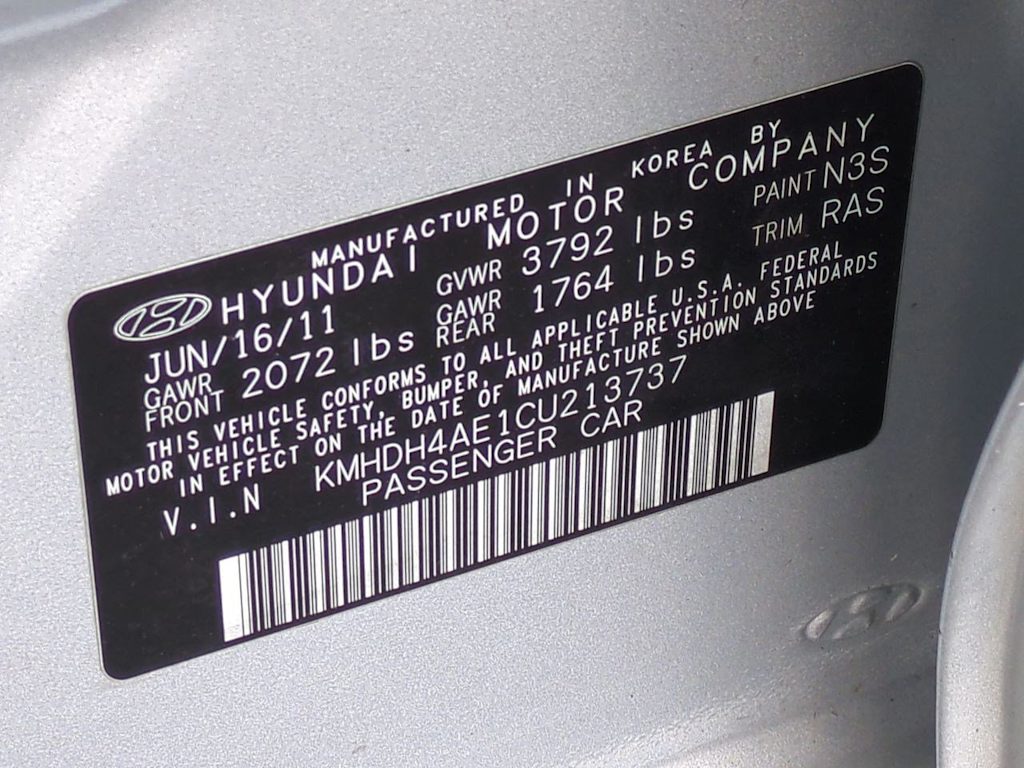2012 Hyundai Elantra GLS 20