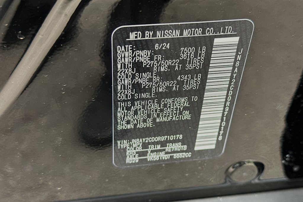 2024 Nissan Armada Platinum Edition 15
