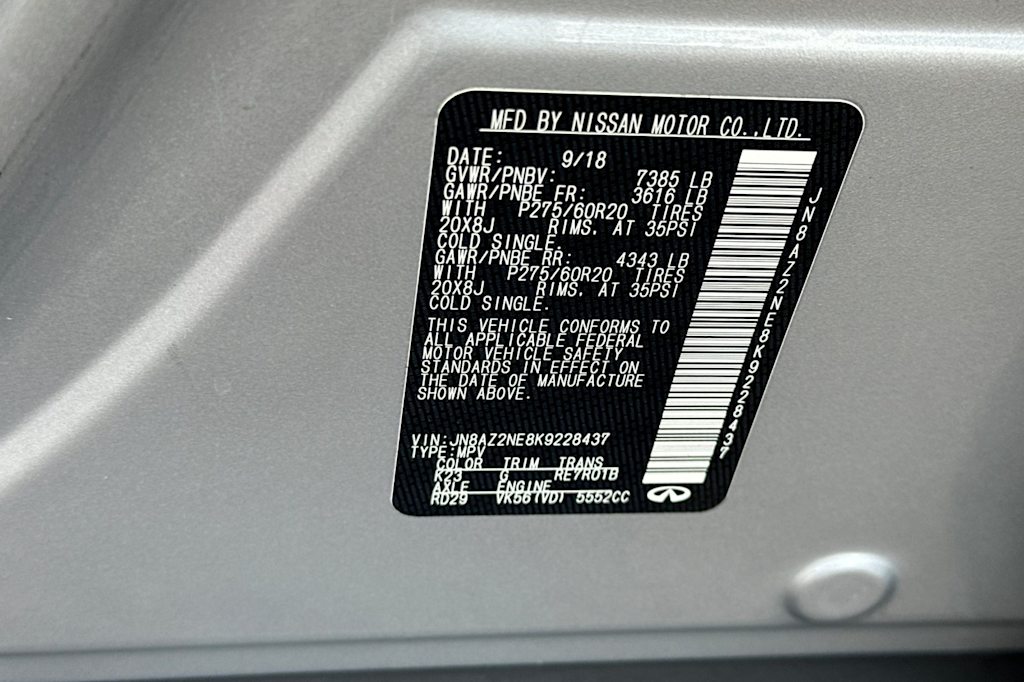 Thumbnail: 2019 INFINITI QX80 - 17