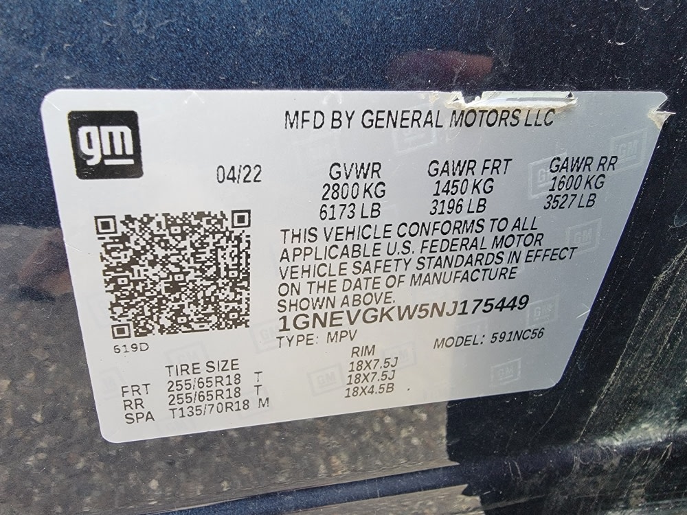 Thumbnail: 2022 Chevrolet Traverse - 18