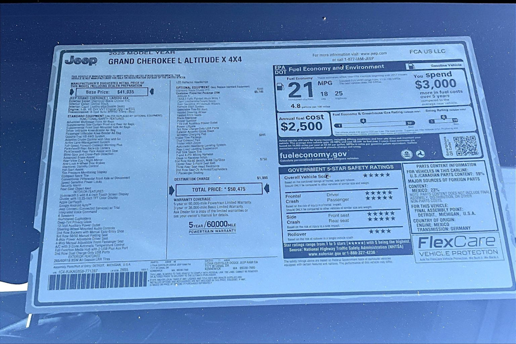 Thumbnail: 2025 Jeep Grand Cherokee L - 22