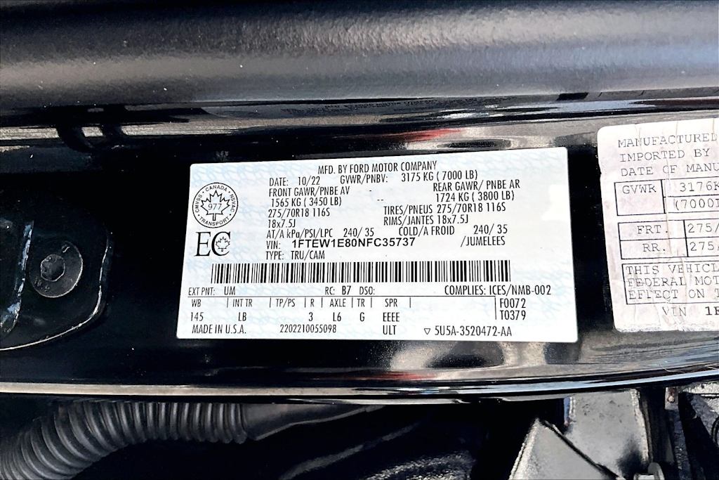 Thumbnail: 2022 Ford F-150 - 19