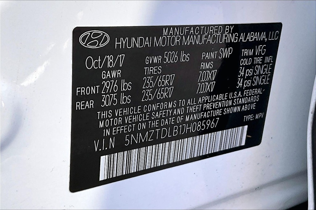 Thumbnail: 2018 Hyundai Santa Fe - 19