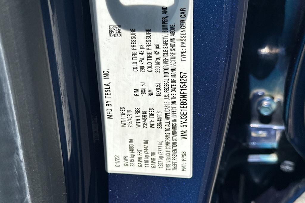 Thumbnail: 2022 Tesla Model 3 - 25