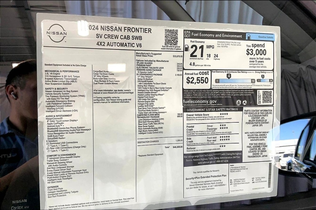 2024 Nissan Frontier SV 30