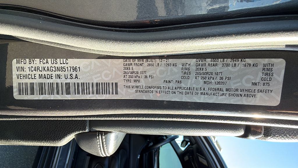 Thumbnail: 2022 Jeep Grand Cherokee L - 19