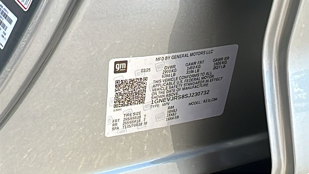 2025 Chevrolet Traverse Z71 17