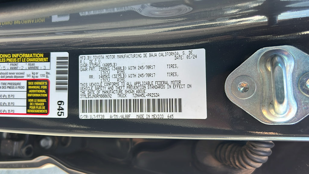 2024 Toyota Tacoma SR5 19