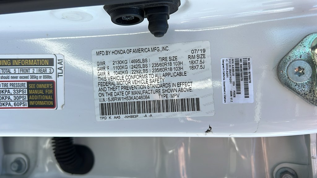 2019 Honda CR-V EX 19