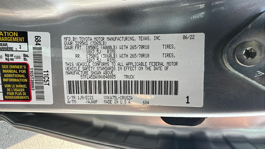 Thumbnail: 2022 Toyota Tundra - 19