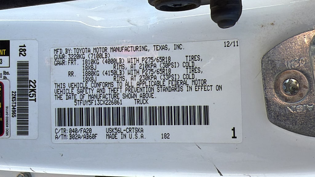 Thumbnail: 2012 Toyota Tundra - 16