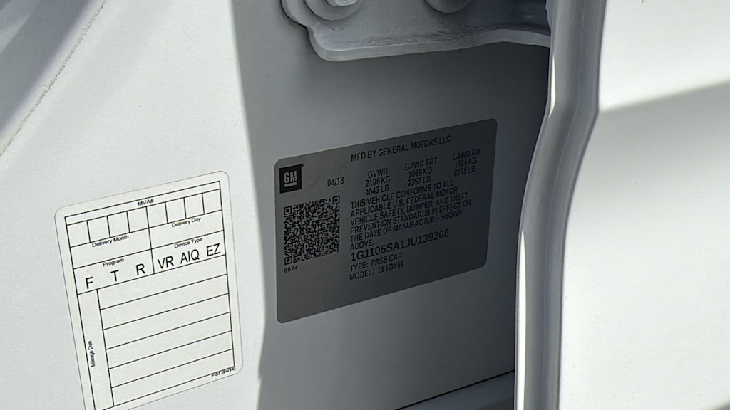 Thumbnail: 2018 Chevrolet Impala - 19