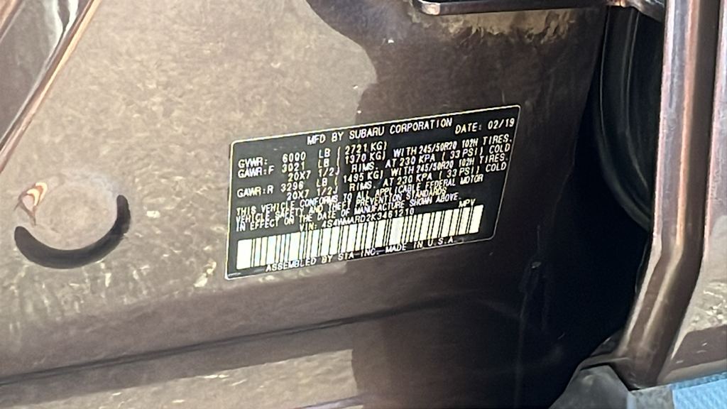 2019 Subaru Ascent Touring 18
