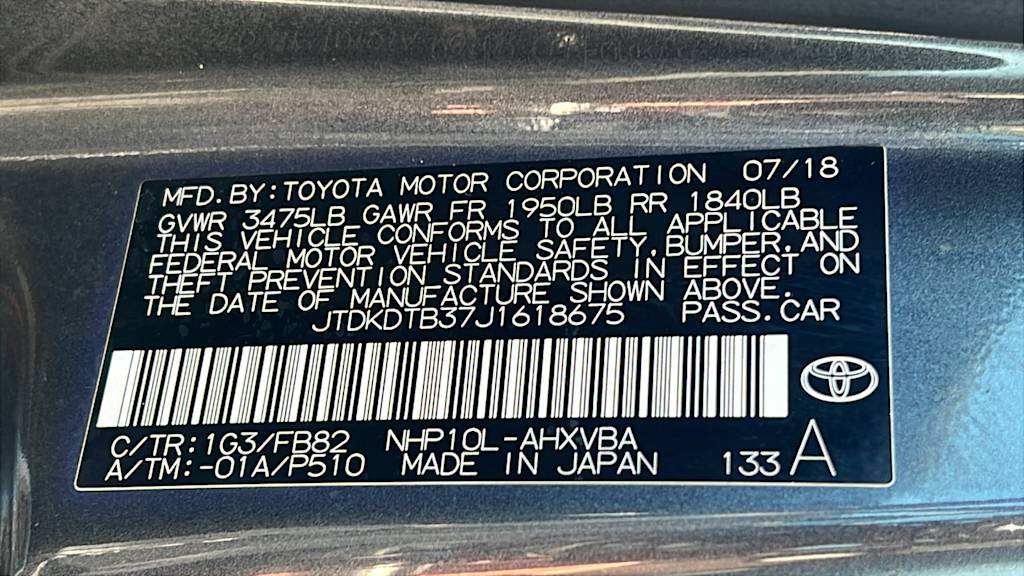 Thumbnail: 2018 Toyota Prius c - 17