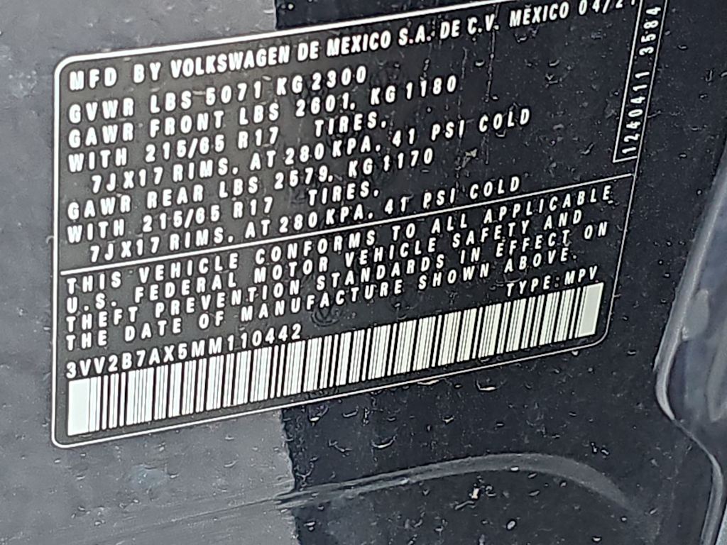 2021 Volkswagen Tiguan SE 20
