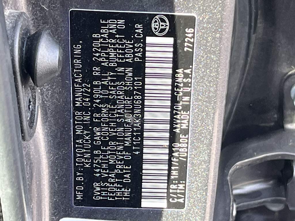 2022 Toyota Camry LE 20