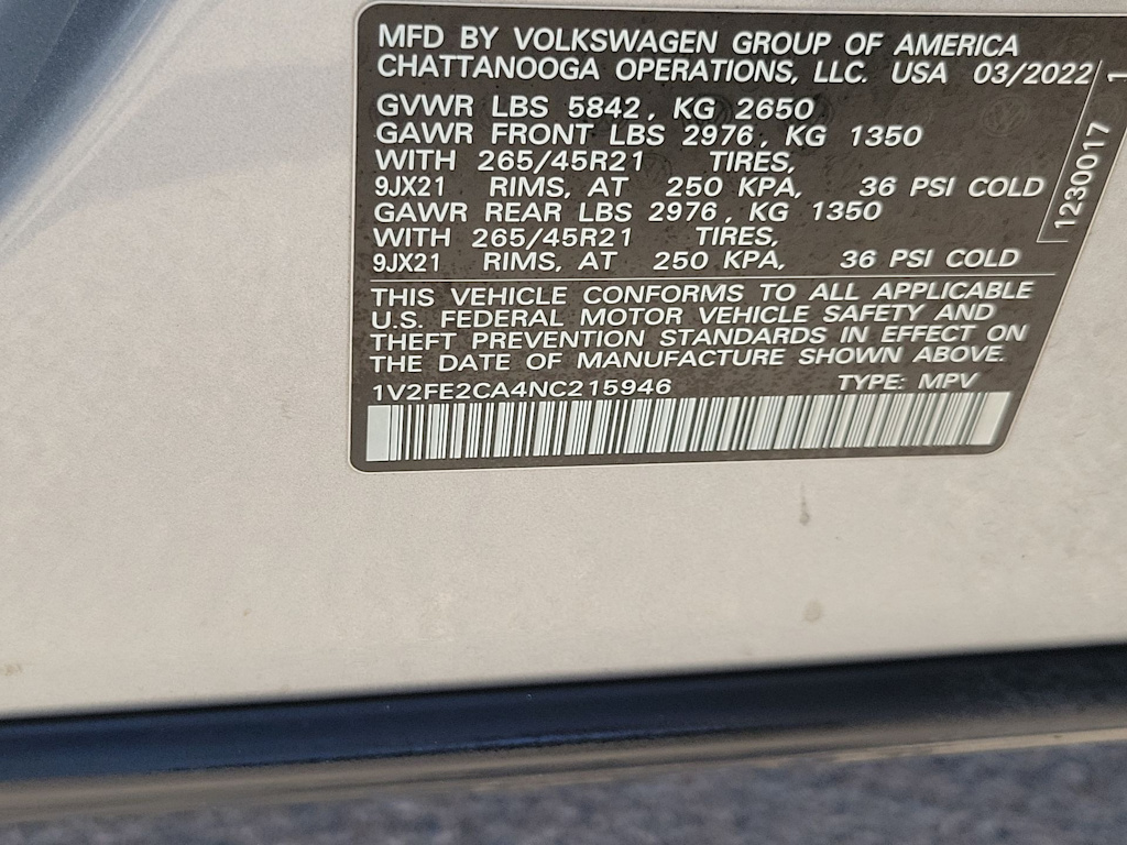 Thumbnail: 2022 Volkswagen Atlas - 17