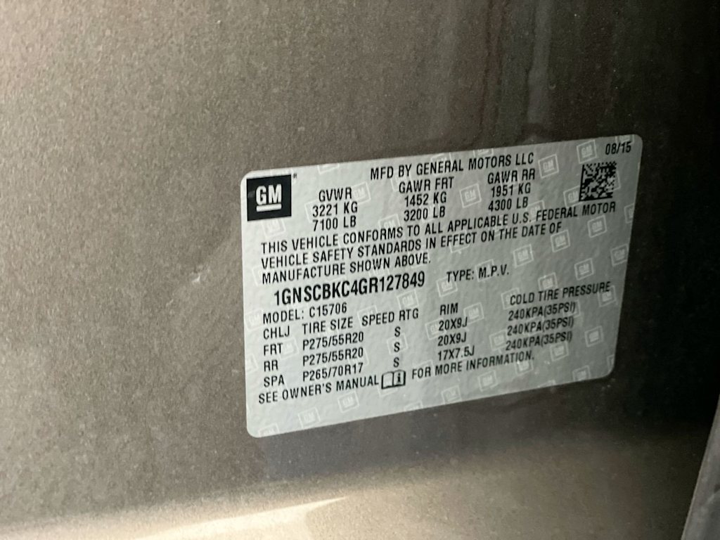 Thumbnail: 2016 Chevrolet Tahoe - 16