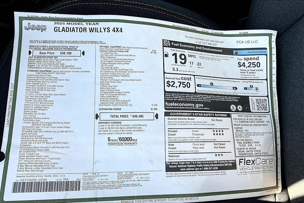 Thumbnail: 2025 Jeep Gladiator - 19