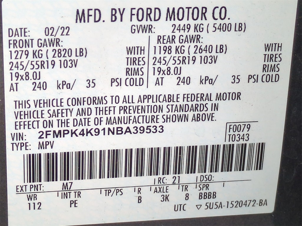 2022 Ford Edge Titanium 17