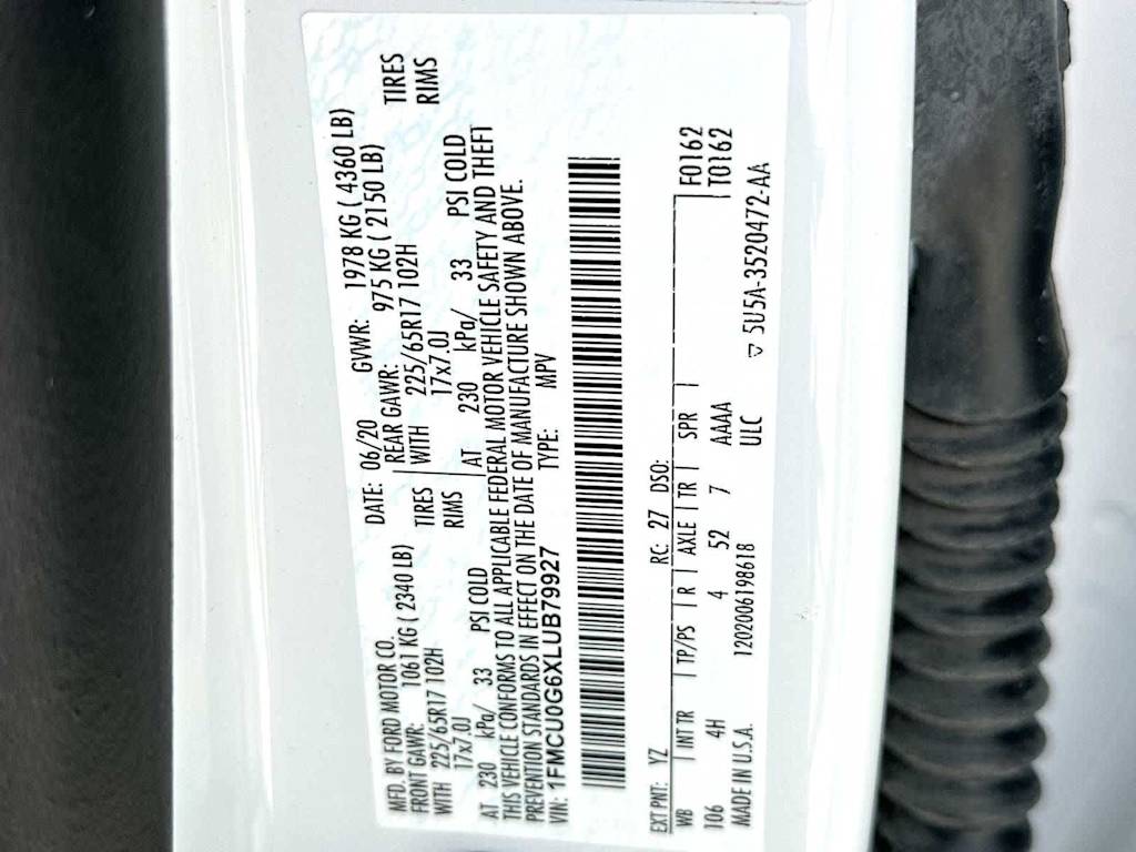 Thumbnail: 2020 Ford Escape - 17