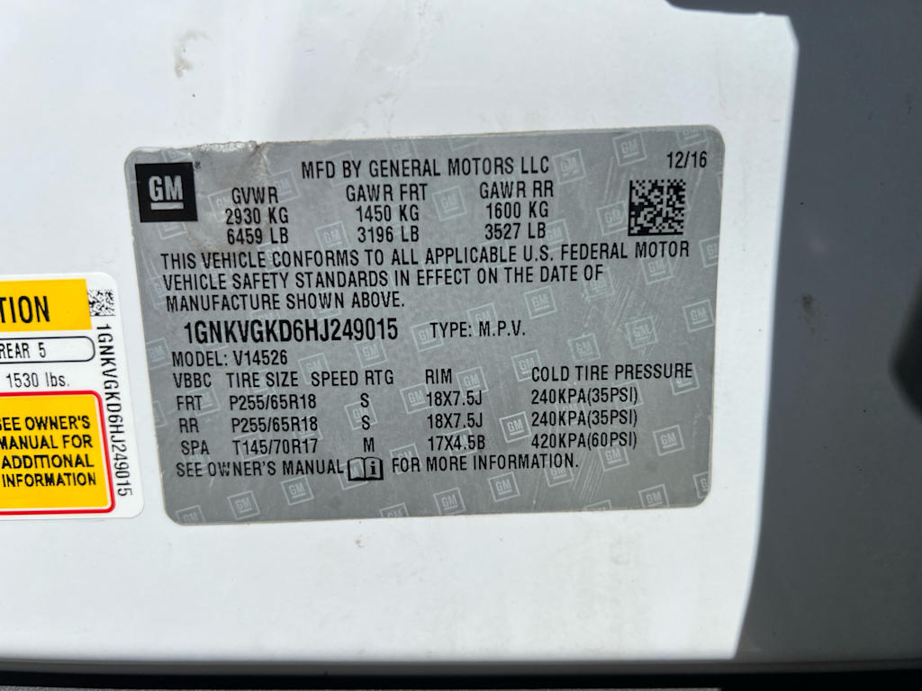 Thumbnail: 2017 Chevrolet Traverse - 20